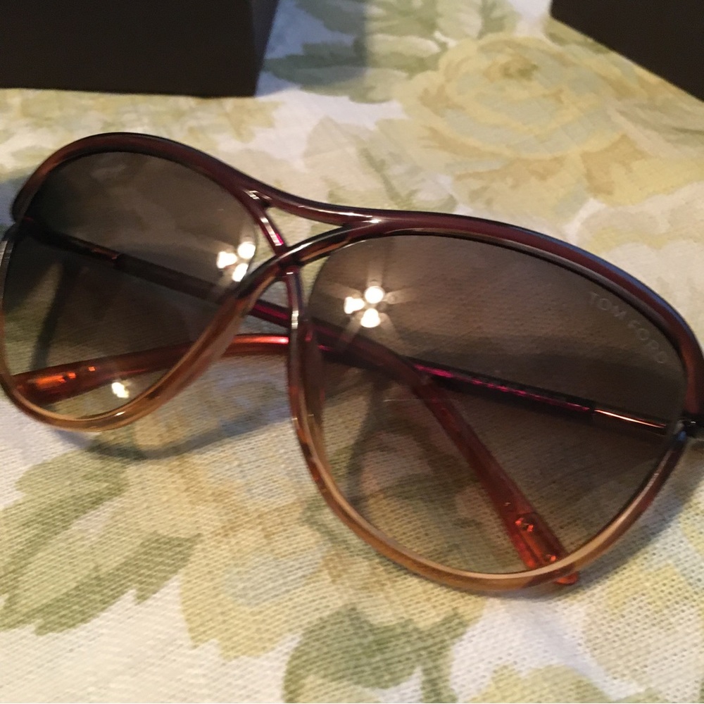 NEW TOM FORD Brown Sunglasses